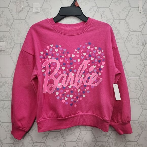Nwt Barbie Girls Long Sleeve Sweatshirt - Picture 1 of 5
